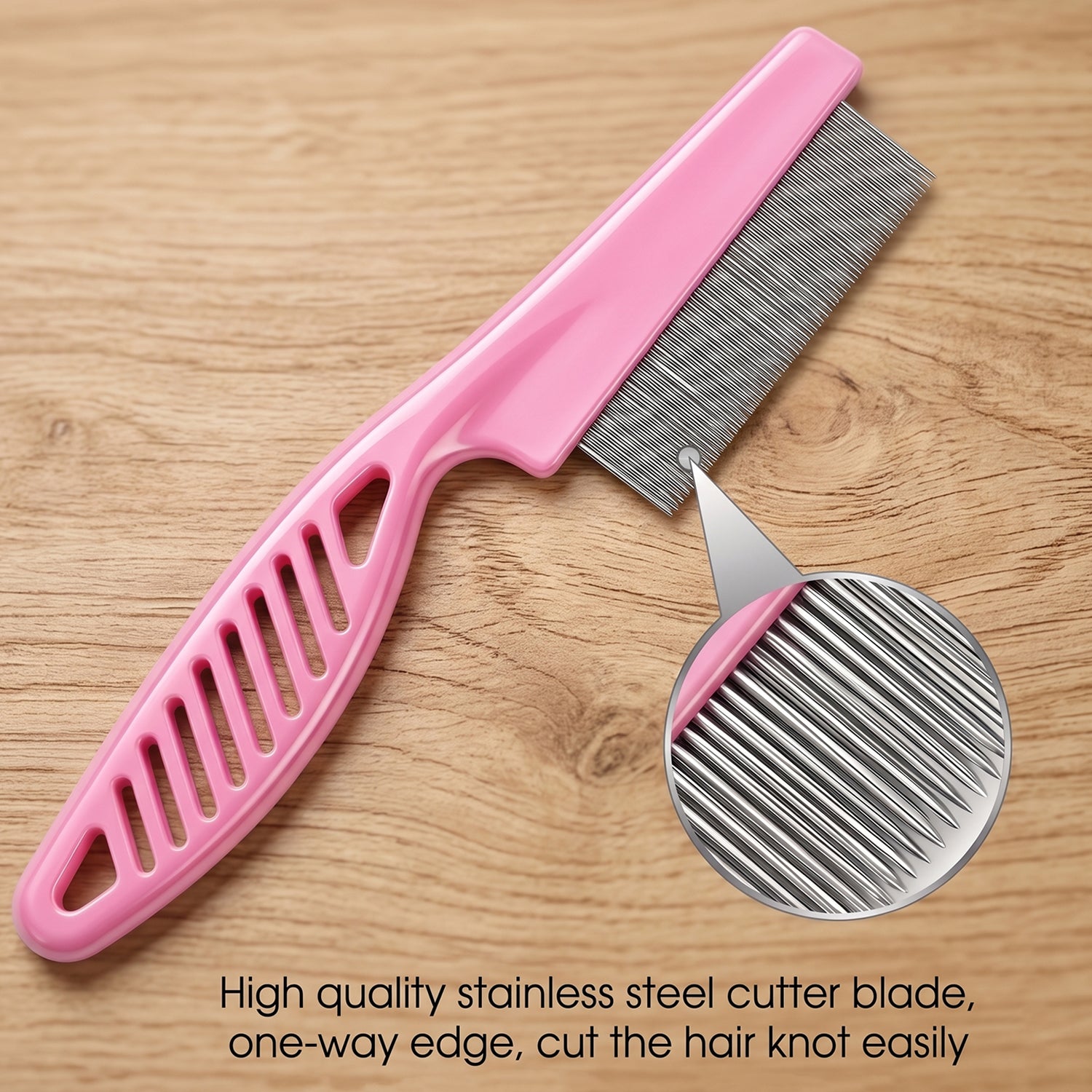 Pet Dog Hair Removal Tool Grooming Comb For Shedding  Fur Cleaning (1 Pc)