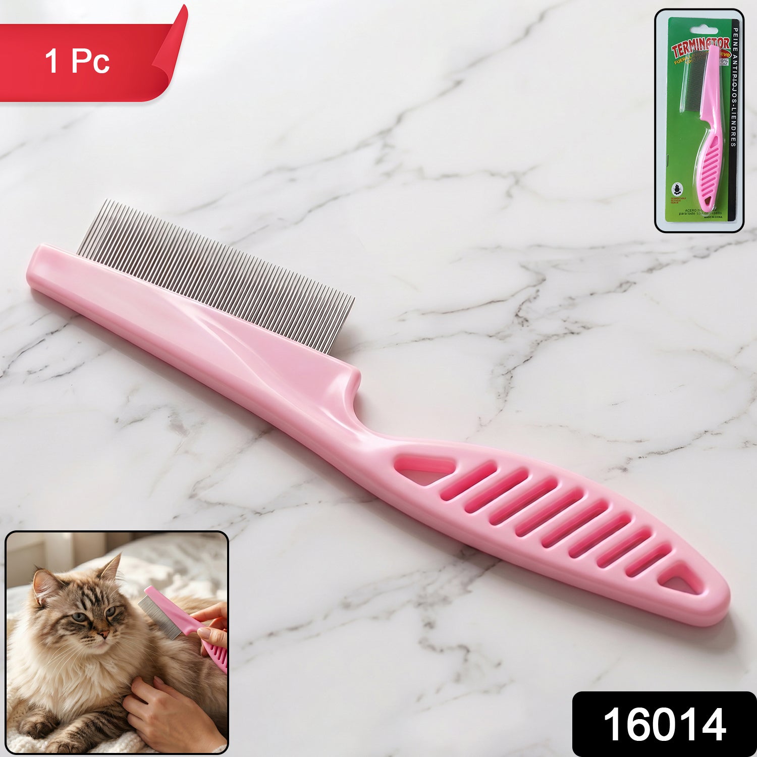 Pet Dog Hair Removal Tool Grooming Comb For Shedding  Fur Cleaning (1 Pc)
