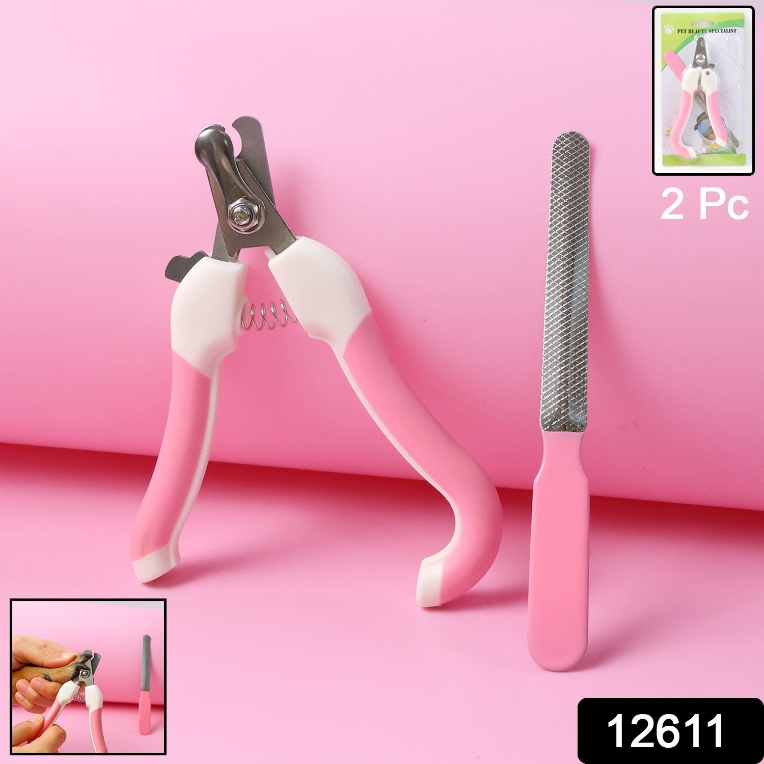 Pet Nail Clipper And File Set (2 Pc)